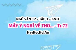 Soạn bài Mấy ý nghĩ về thơ trang 72 Ngữ văn lớp 12 tập 1 Kết nối tri thức